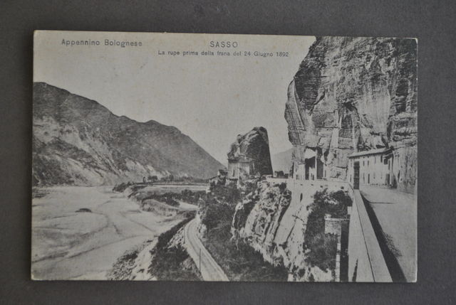 Cartolina Sasso Marconi Appennino Bolognese Bologna Rupe Frana 1892 Reno …