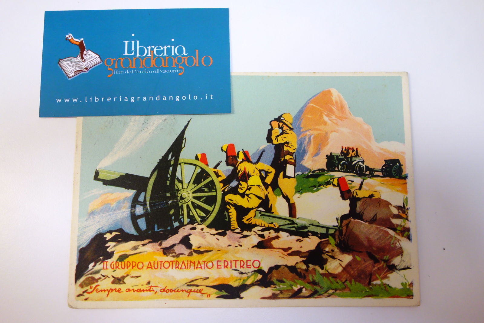 Cartolina Secondo Gruppo Autotrainato Eritreo viaggiata Ferrari