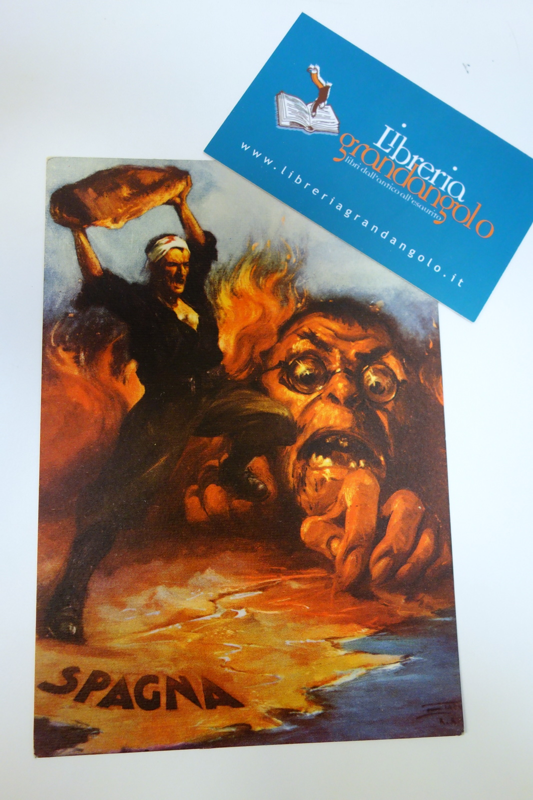 Cartolina serie O.M.S. Ufficio Storico della Milizia Spagna Tafuri non …
