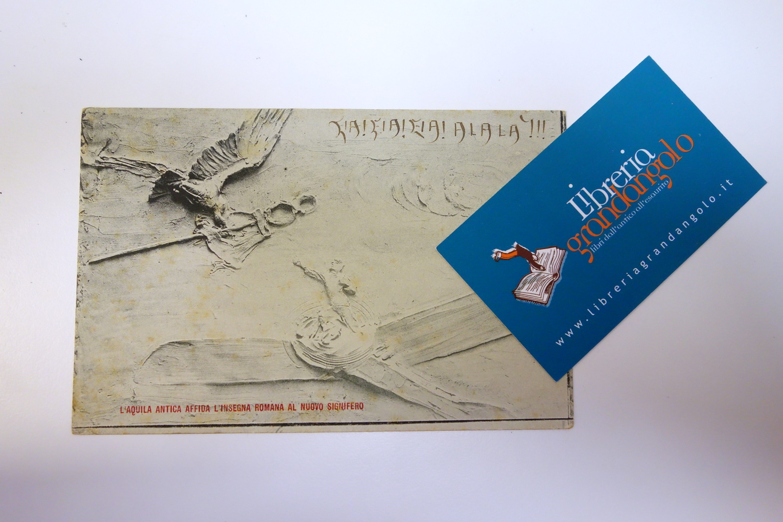 Cartolina Società Romana d'Aviazione 1918 viaggiata scritta d'epoca