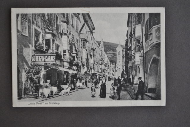 Cartolina Tirolo Sterzing Vipiteno Hotel Alte Post Animata Alto Adige …