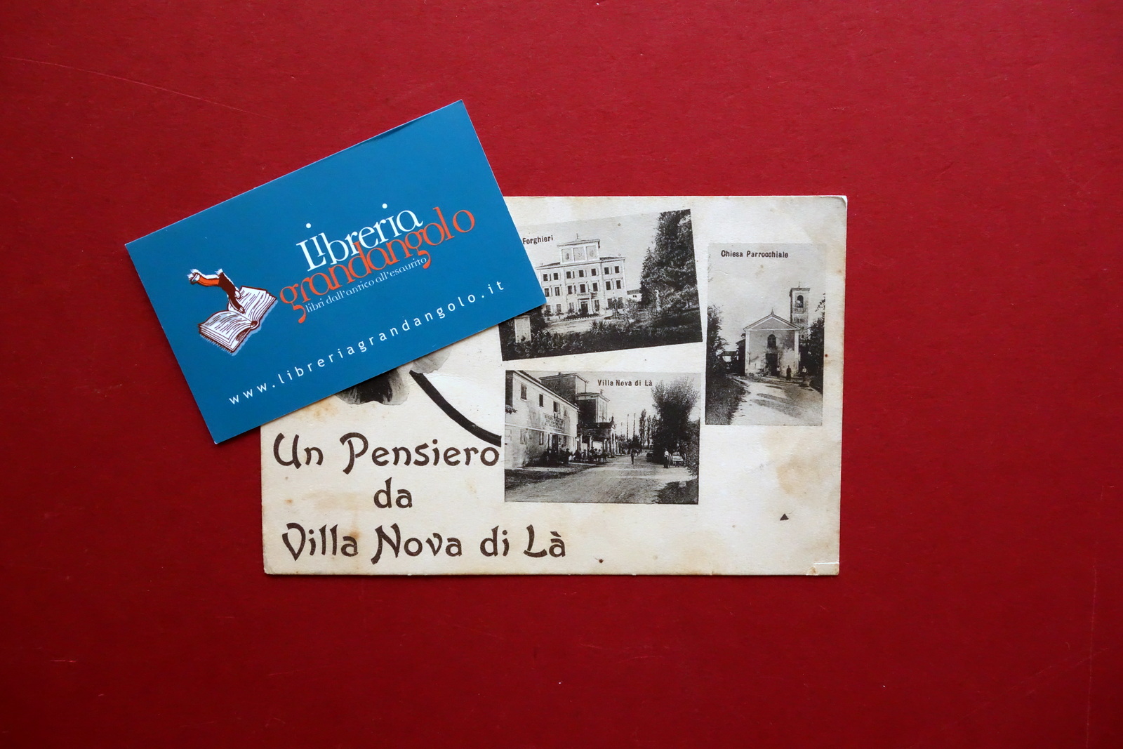 Cartolina un Pensiero da Villa Nova di L‡ Villa Forghieri …