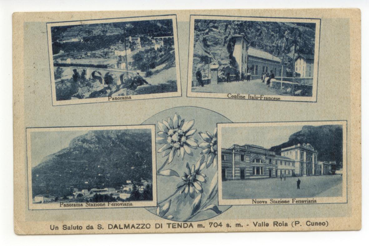 Cartolina Un saluto da S. Dalmazzo di Tenda 1938 viaggiata …