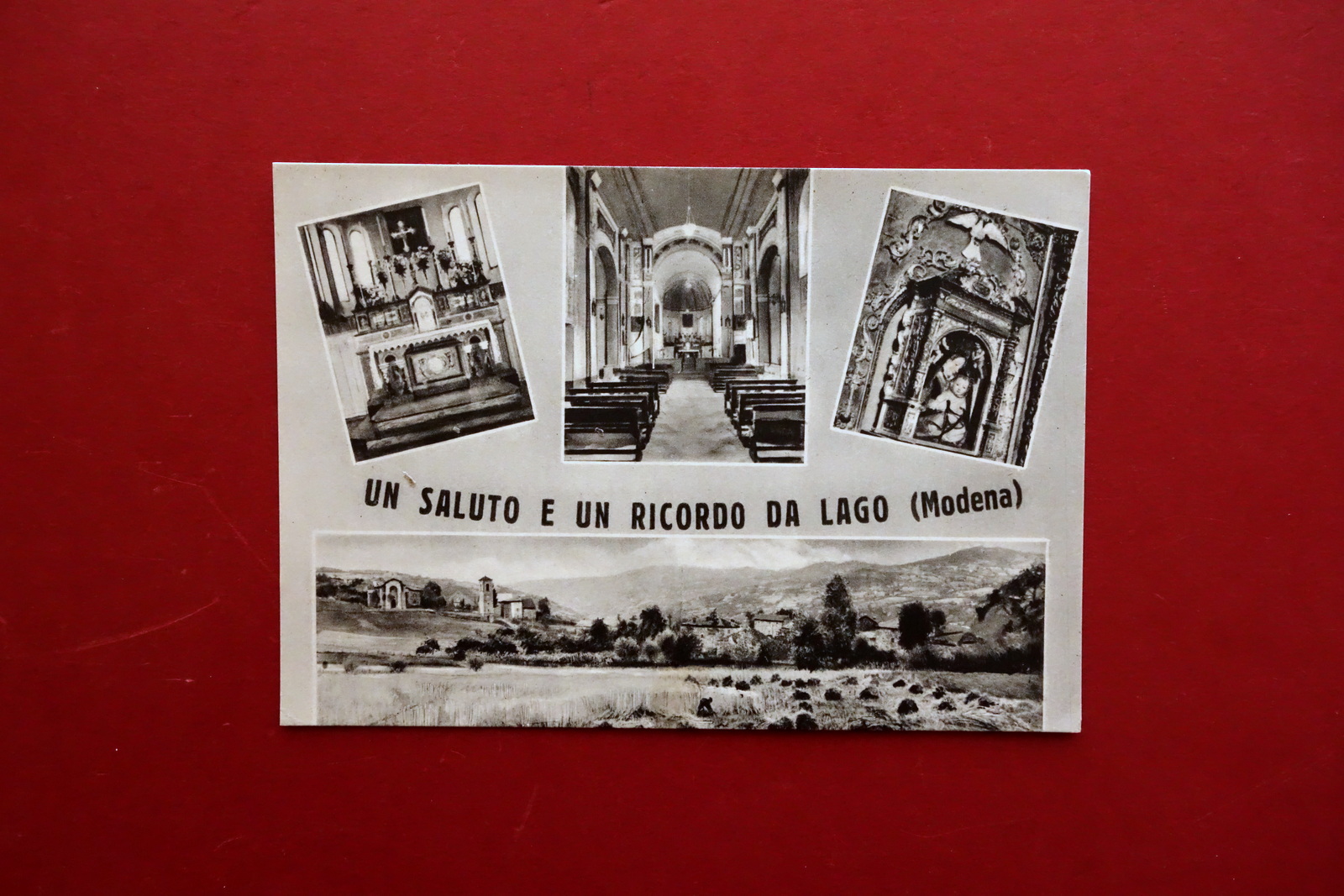 Cartolina un Saluto e un Ricordo da Lago Modena Non …