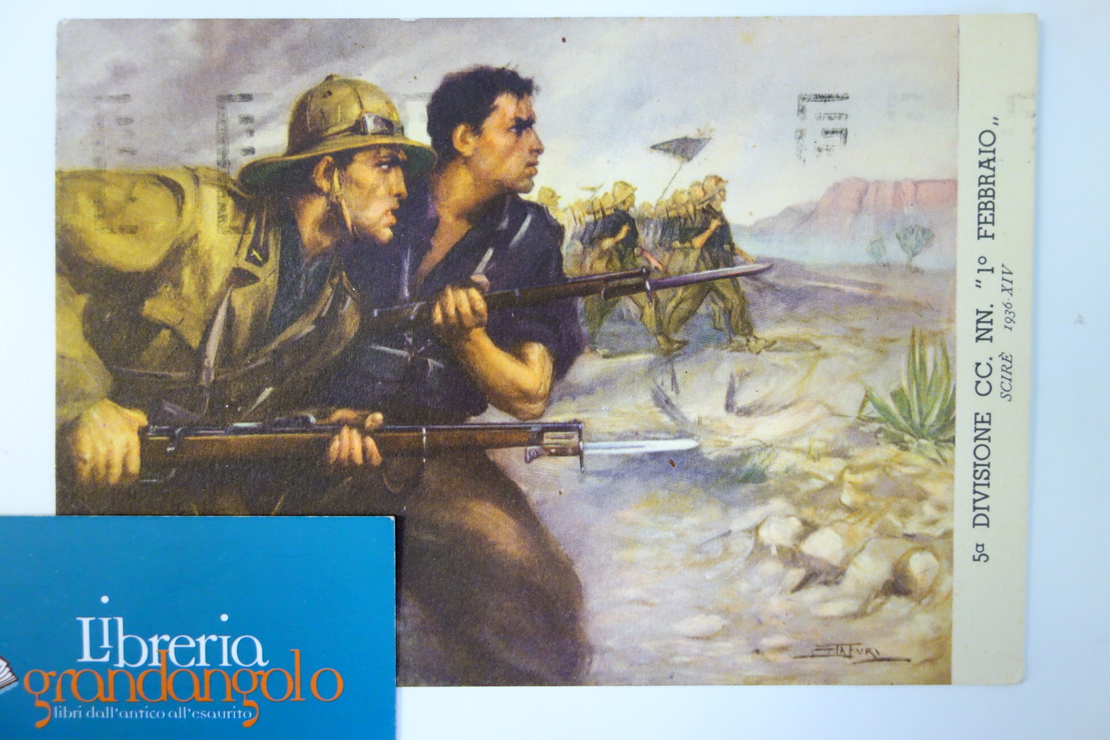 Cartolina V Divisione CC. NN. "1° febbraio" Scirè A.O.I. viaggiata …