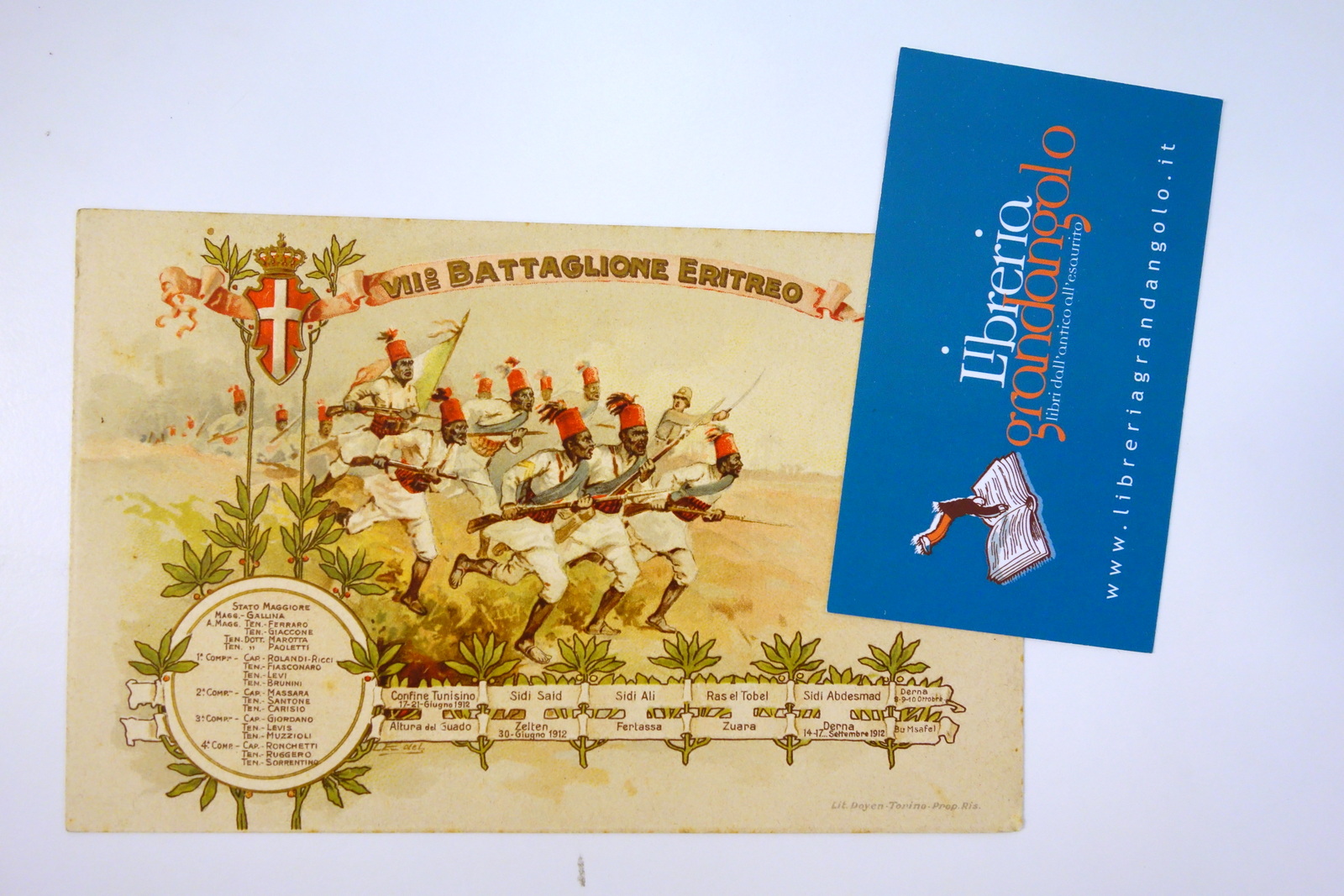 Cartolina VII Battaglione Eritreo non viaggiata