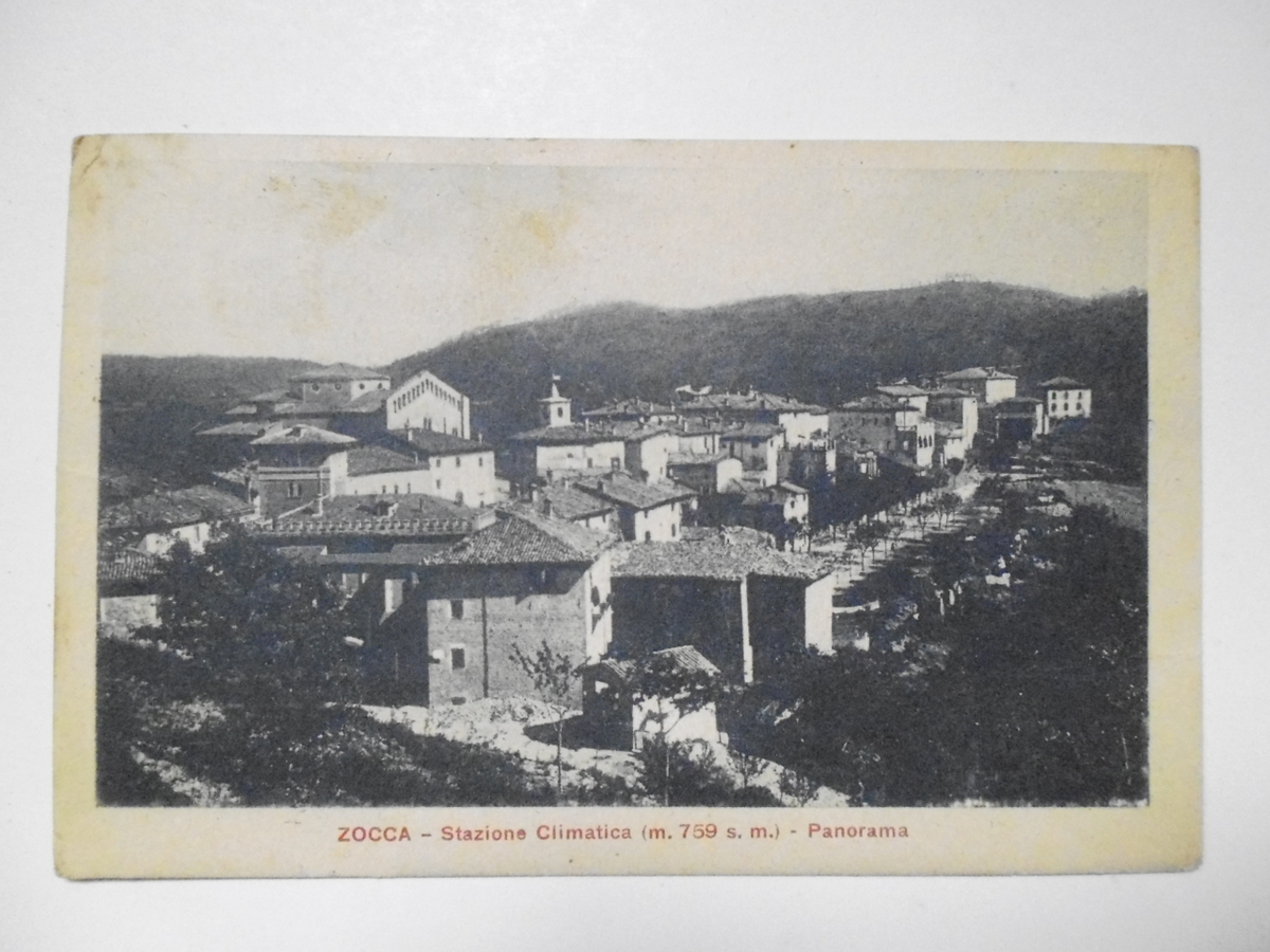 Cartolina Zocca Stazione Climatica Panorama 1924 viaggiata Modena