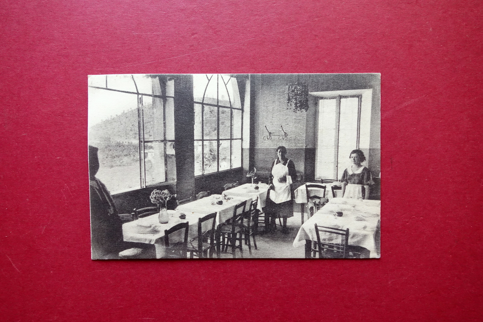 Cartolina Zocca Veranda Albergo Cimon dell'Alpe Animata Viaggiata 1934 Modena