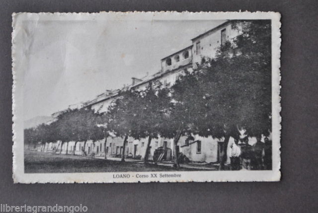 Cartoline Liguria Savona Loano Abitazioni Corso XX Settembre Animata 1922