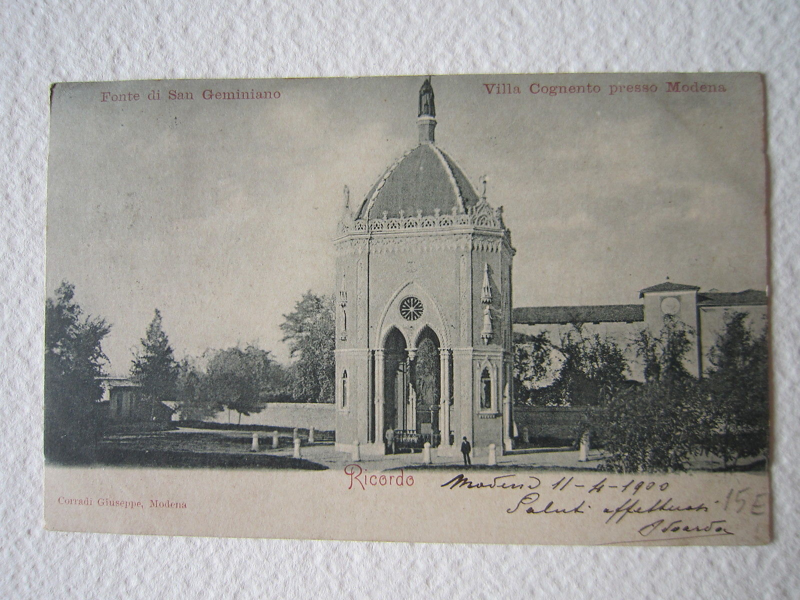 Cartoline Locale 1900 Emilia Romagna Modena Cognento Fonte di San …