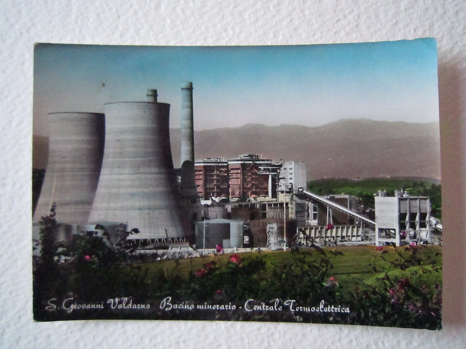 Cartoline Locale anni '50 Toscana Arezzo S.Giovanni Valdarno Bacino Minerario