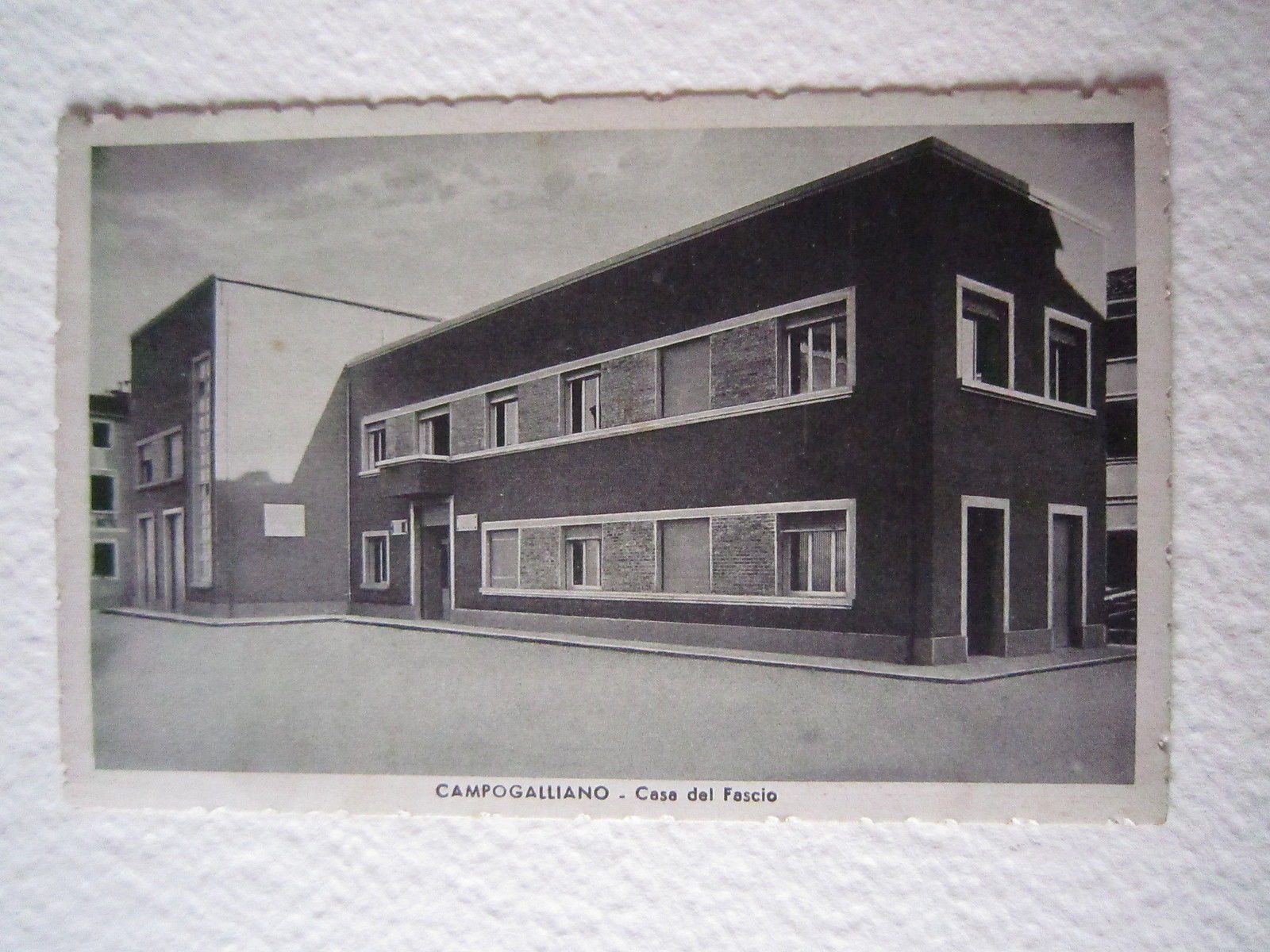 Cartoline Locale Emilia Campogalliano Modena 1941 Casa del Fascio