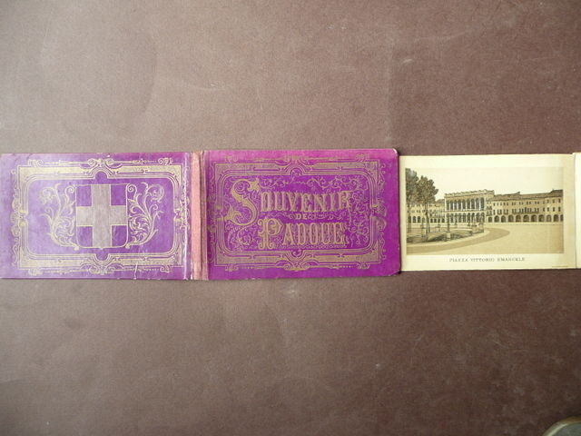 Cartoline Souvenir Padoue Padova Vedute 1880-1900 Colombo Coen cromolitografie