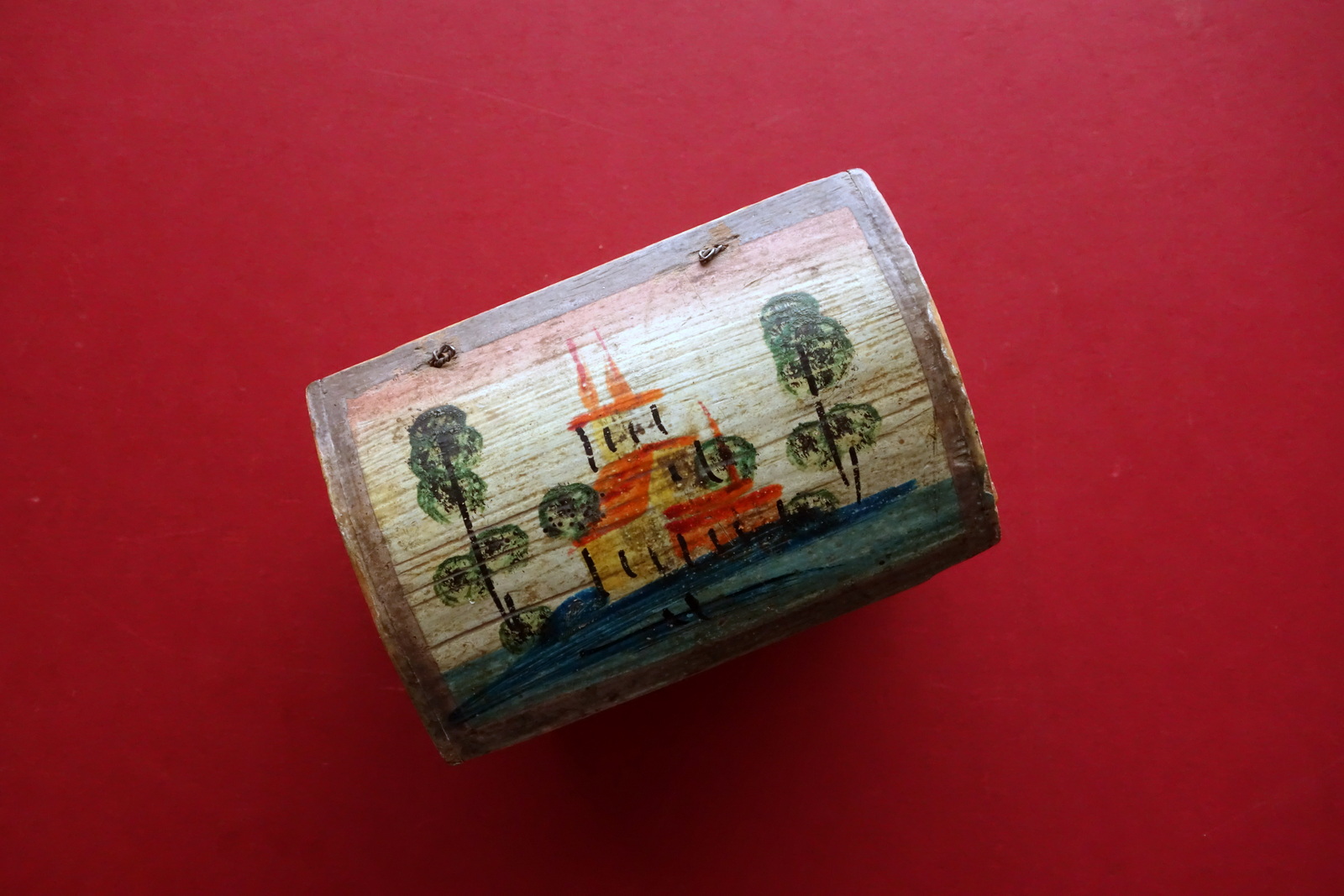 Cassettina Casetta in Legno Dipinta a Mano Area Veneziana Met‡ …