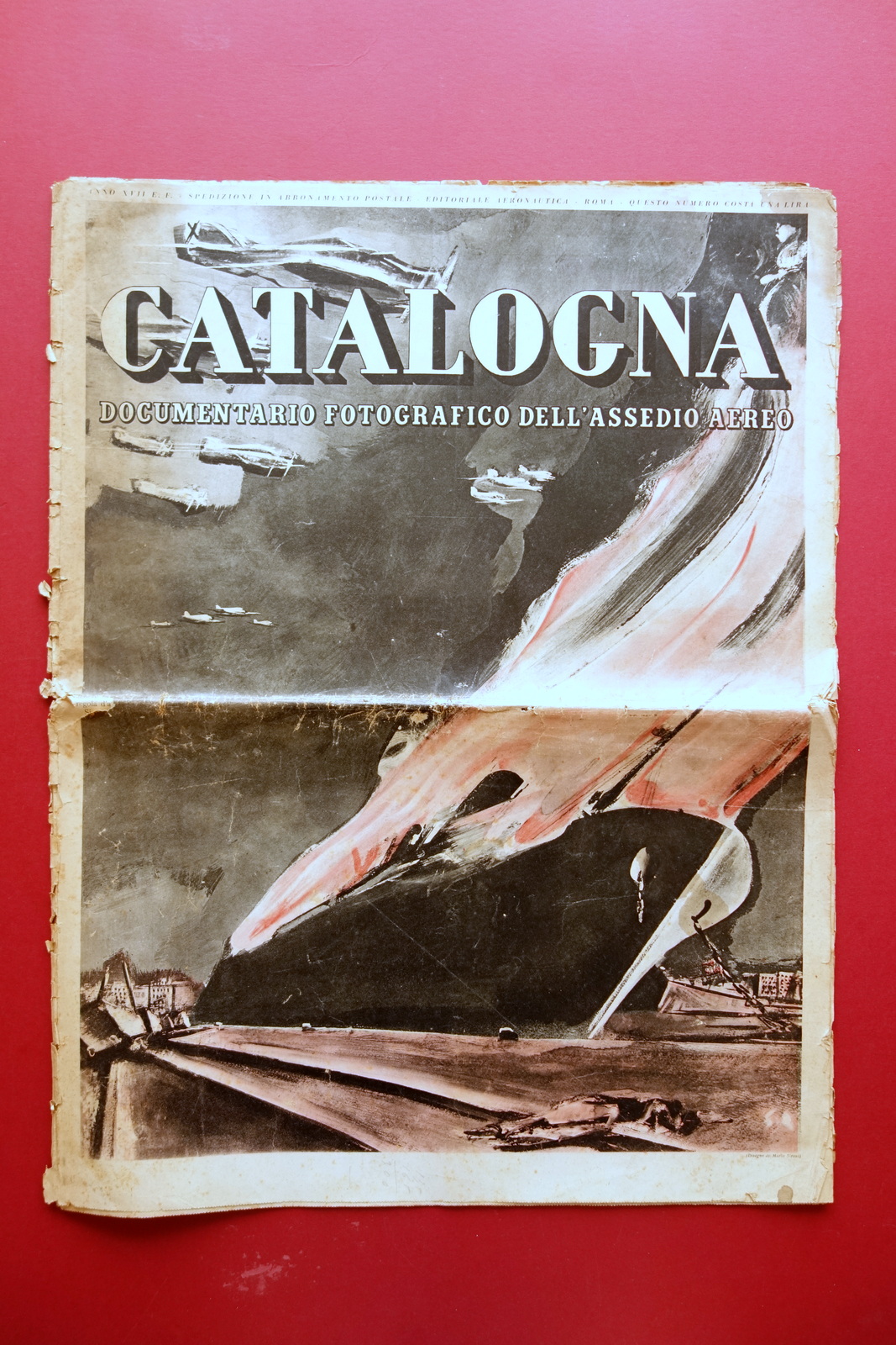 Catalogna Documentario Fotografico Assedio Aereo Ed. Aeronautica 1939 Spagna