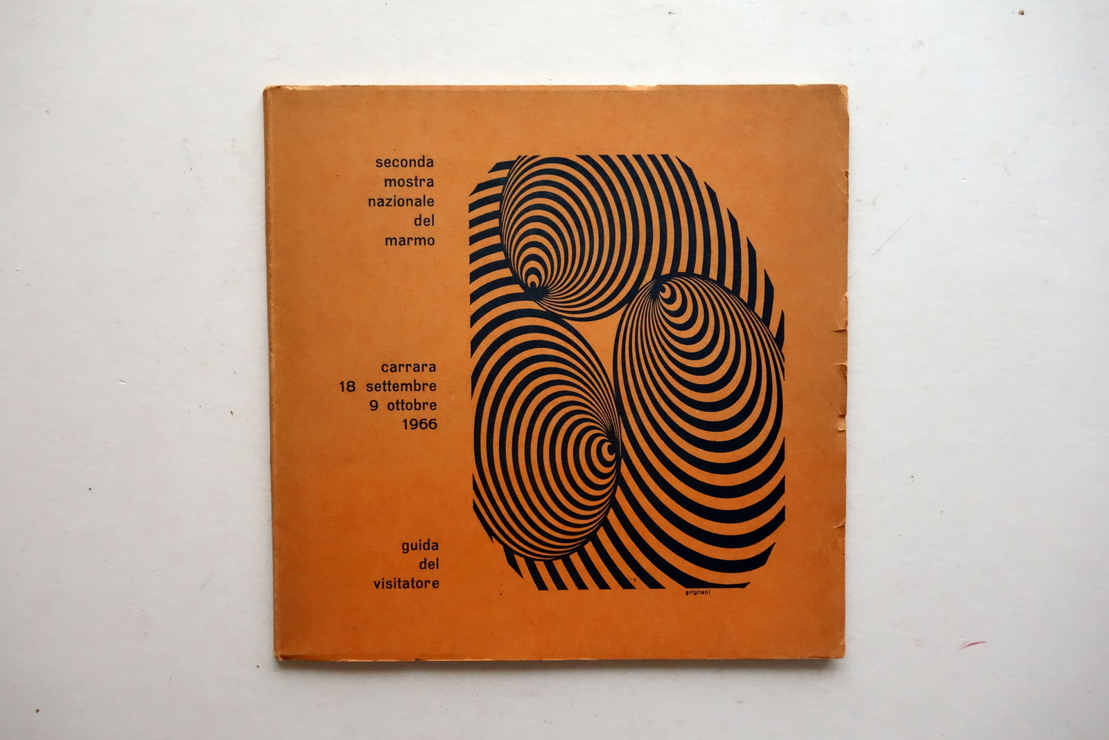 Catalogo 2∞ Mostra Nazionale del Marmo Carrara 18/9-9/10 1966 Guida …