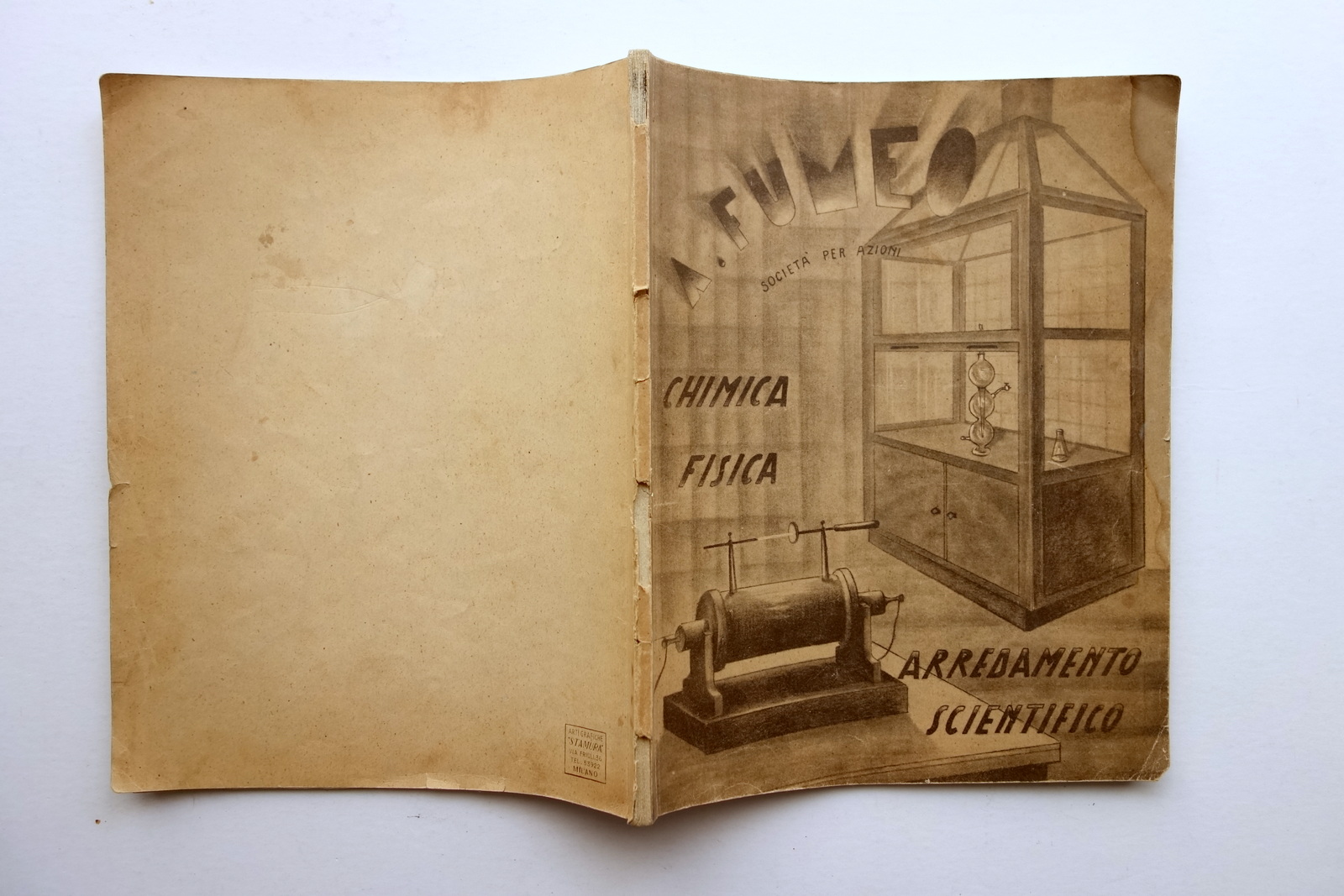 Catalogo A. Fumeo Milano Chimica Fisica Arredamento Scientifico Anni '30 …