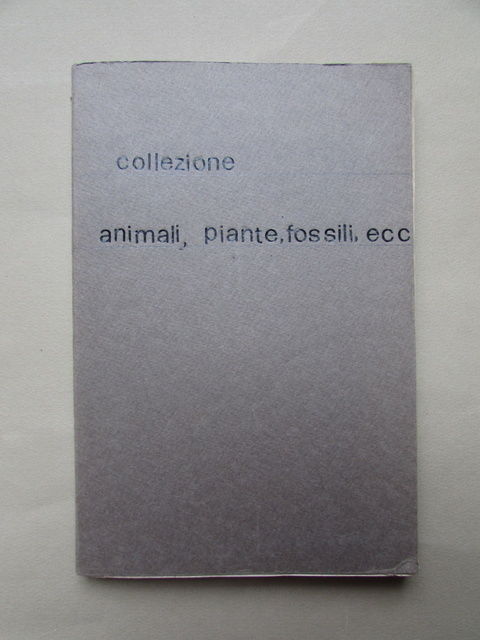 Catalogo Collezione Animali Vegetali Minerali Modenesi Istituto Tecnico 1880