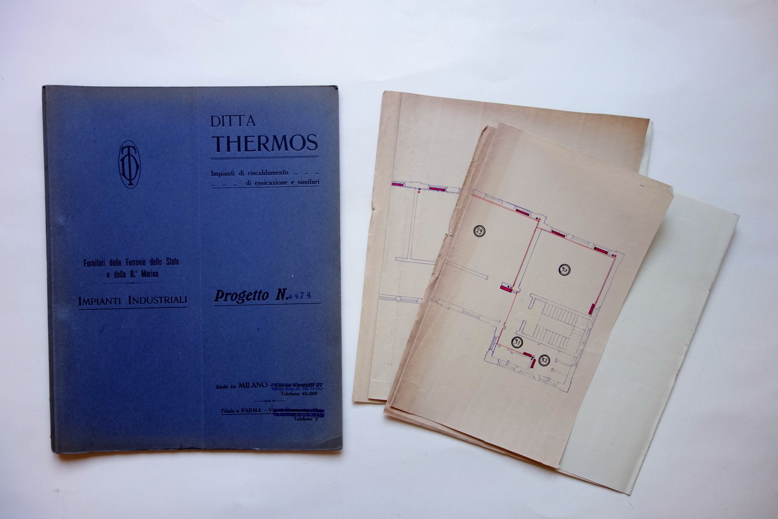 Catalogo Ditta Thermos Radiatori Impianti di Riscaldamento Milano Anni '30