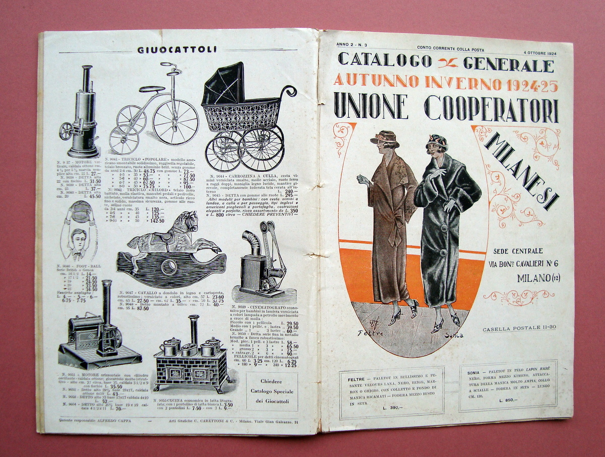 Catalogo Generale Unione Cooperatori Milanesi Autunno Inverno 1924-25