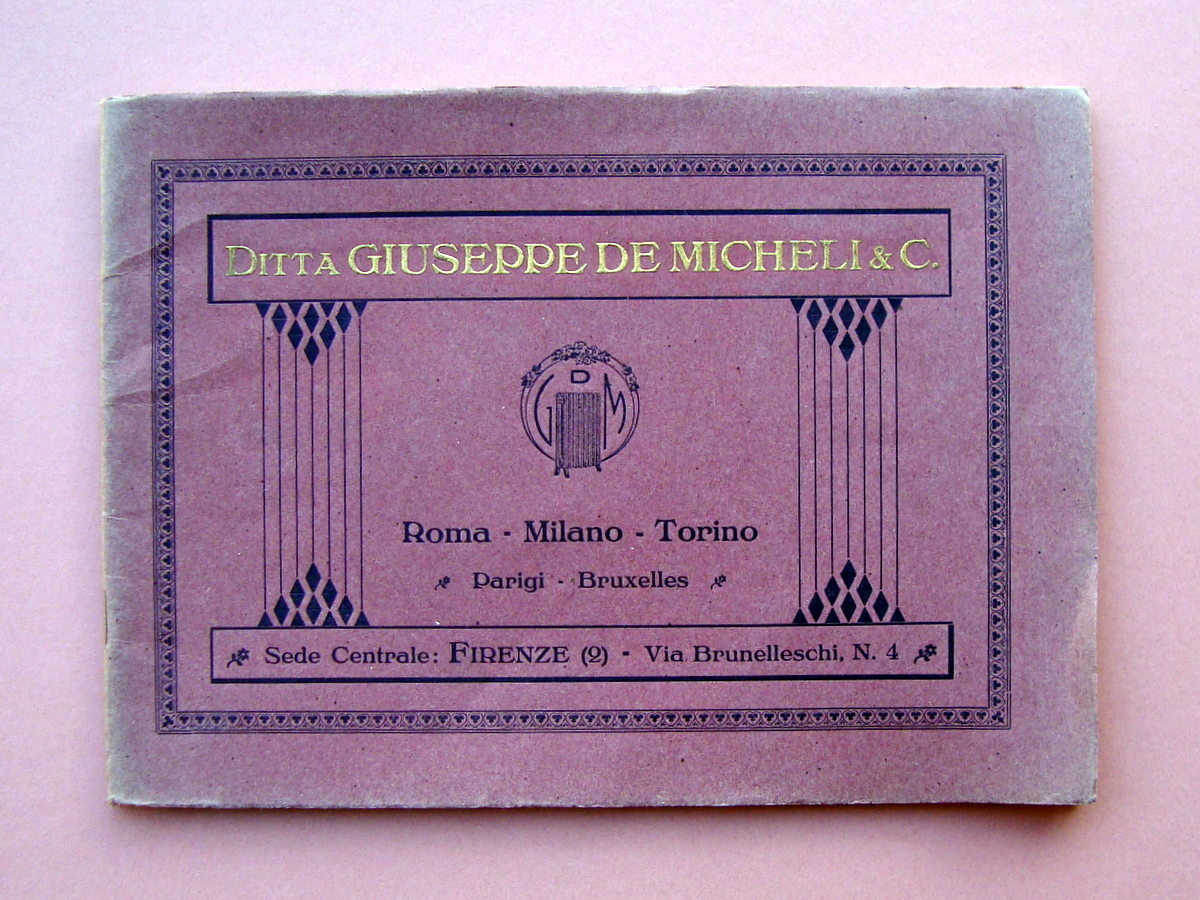 Catalogo industriale de Micheli G. Firenze 1925 Riscaldamenti Sanitari