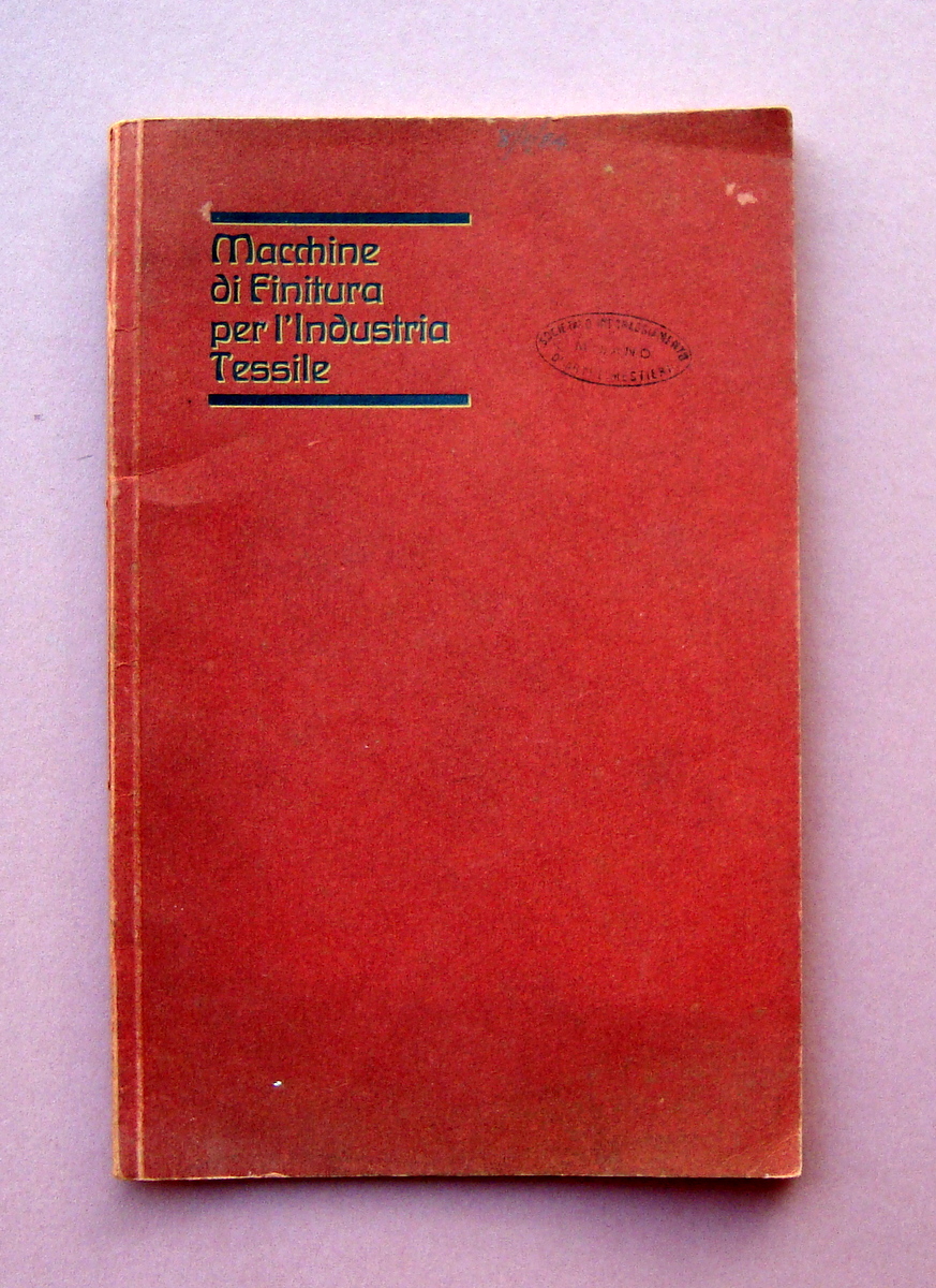 Catalogo industriale Macchine Finiture Industriale Tessile