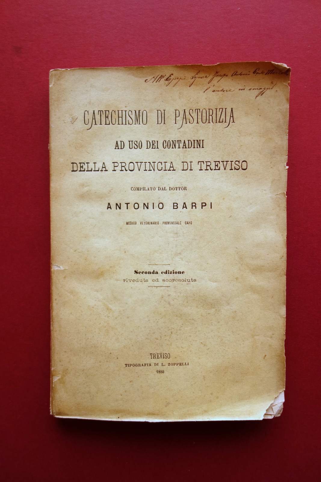 Catechismo di Pastorizia Contadini provincia di Treviso A. Barpi 1880 …