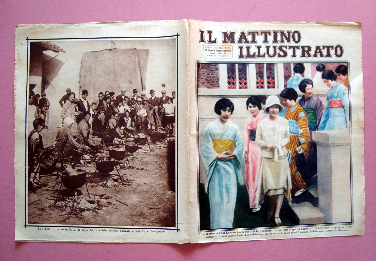 Cervignano sagra della polenta Il Mattino Illustrato n 44 1928 …
