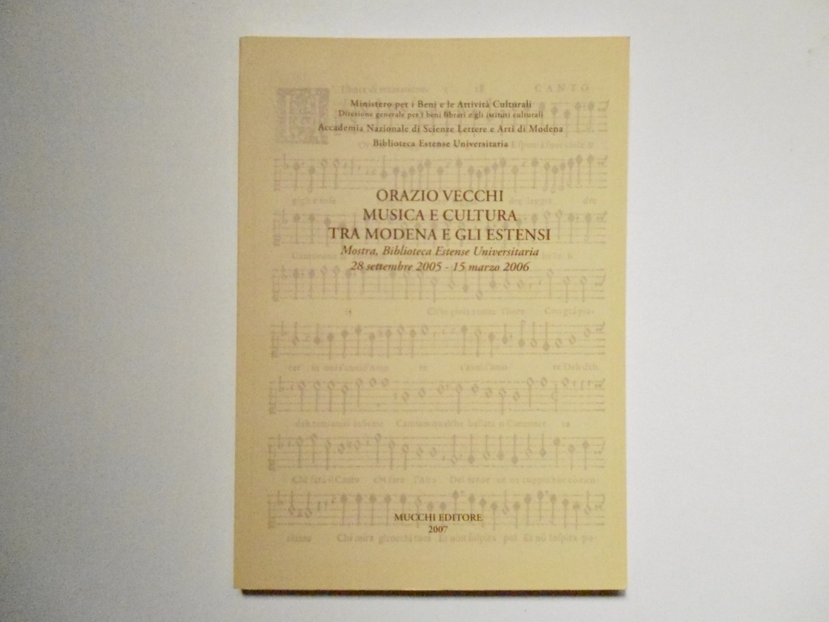 Chiarelli Orazio Vecchi Musica E Cultura Tra Modena E Gli …