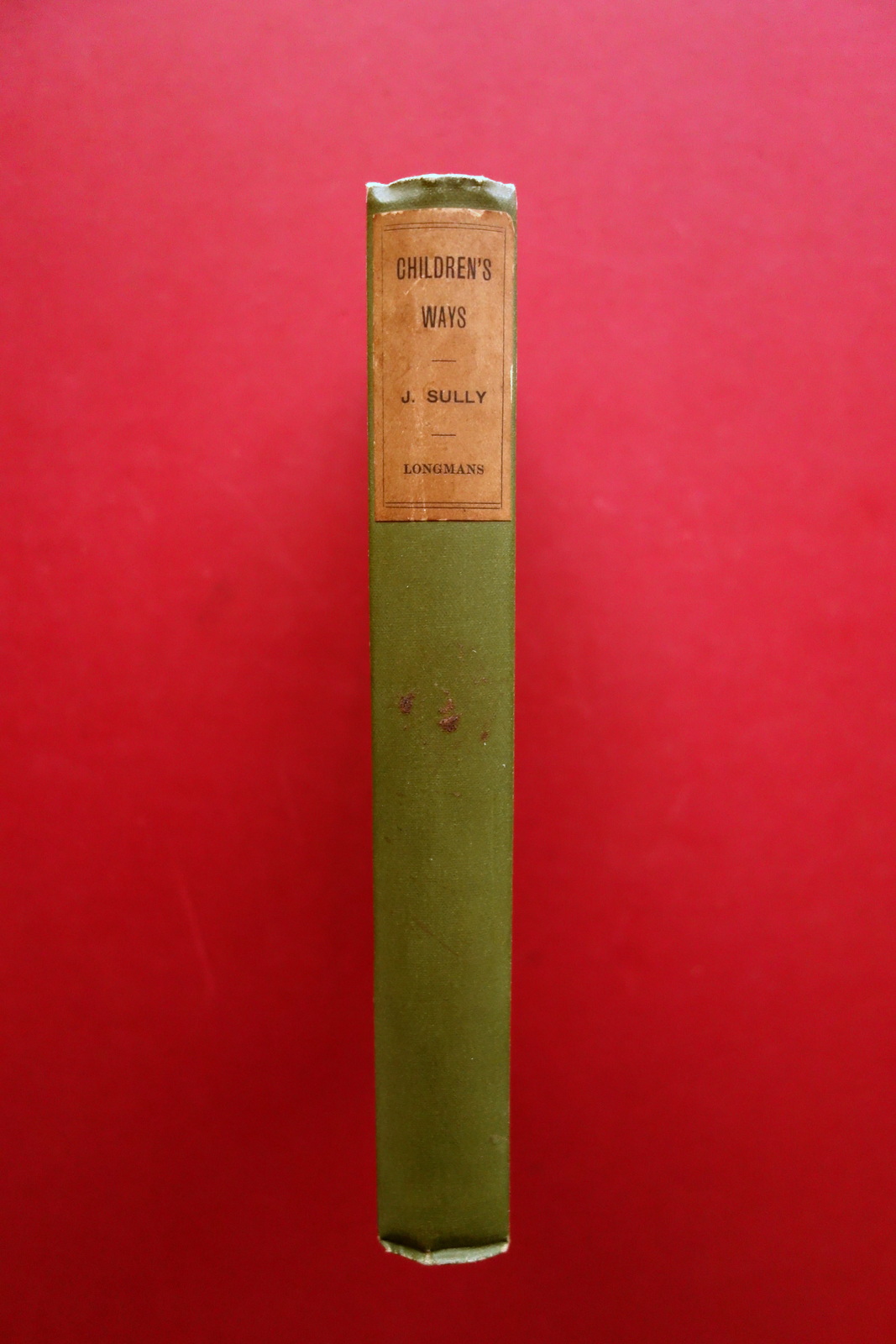 Children's Ways Selections from Studies of Childhood James Sully 1898 …