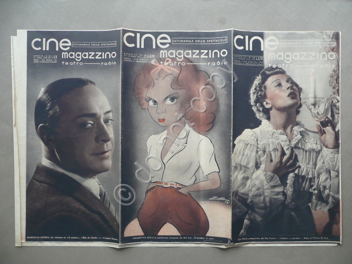 Cine Magazzino Settimanale Spettacolo Giorda Gelli Pola Anno IX N.43 …