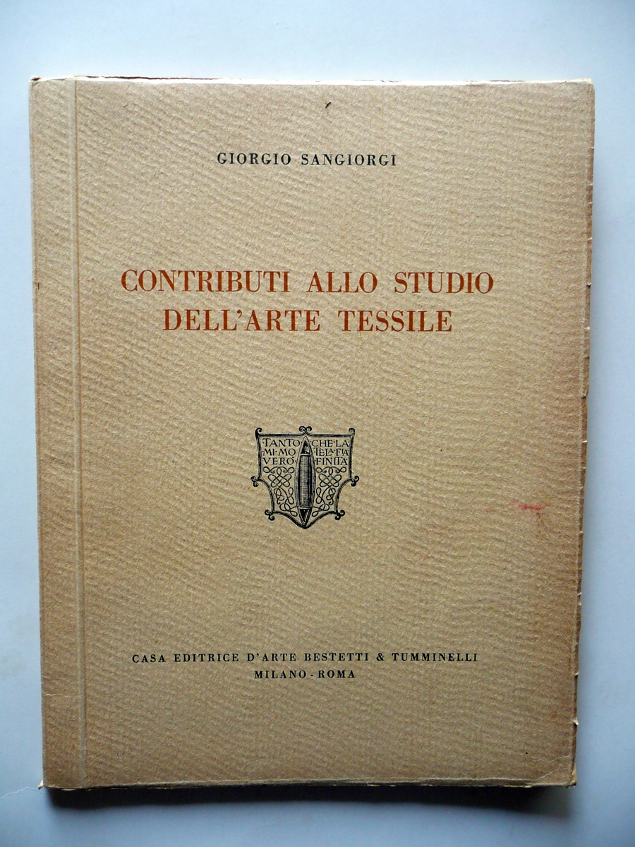 Contributi allo Studio dell'Arte Tessile Sangiorgi Bestetti Tumminelli Anni '30