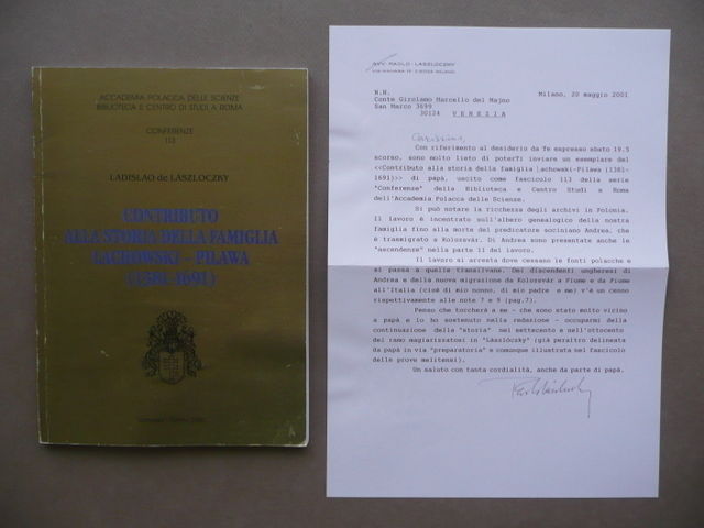 Contributo Alla Storia Della Famiglia Lachowski Pilawa Polonia Araldica 2000