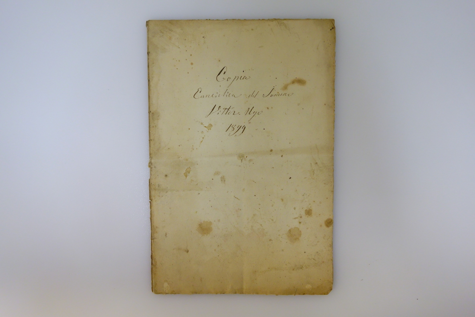 Copia Enciclica del Sommo Vittor Ugo 1899 Circolo Spiritico Lupolo?