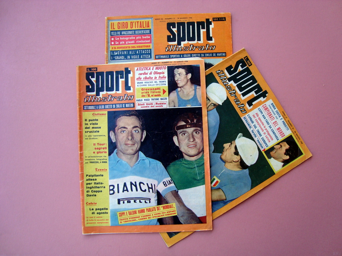 Coppi Fausto 3 numeri Sport Illustrato N.21 1956 n. 31 …