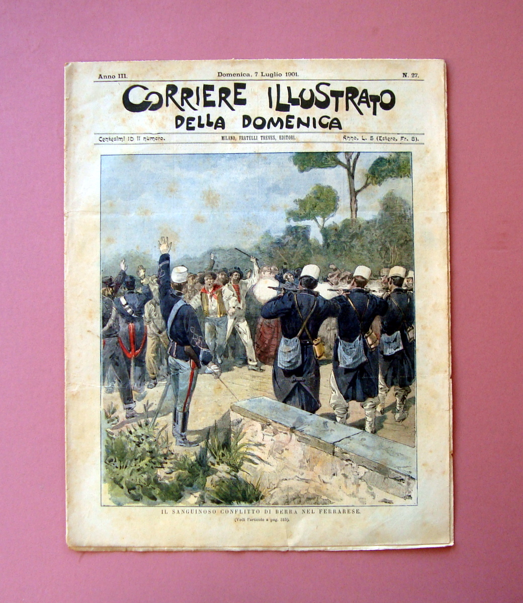 Corriere Illustrato Domenica n 27 1901 Conflitto di Berra nel …