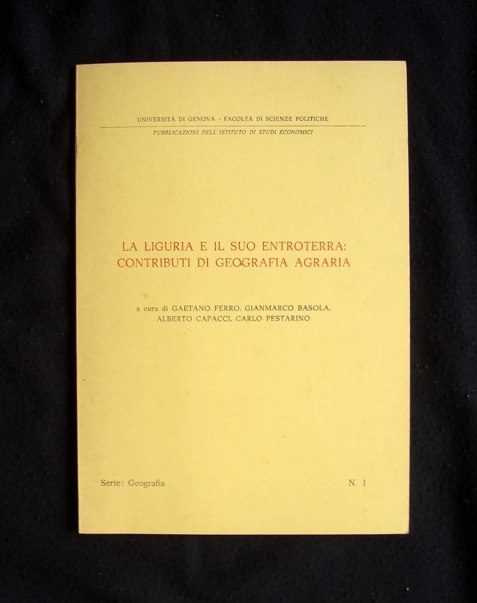 Cortese di Gavi Liguria Geografia Agraria Olivi Tipografia Burani Genova