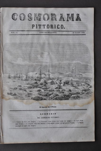 Cosmorama Pittorico Porto Blocco Pireo Grecia Scozia Porta Scandaglio Mare …