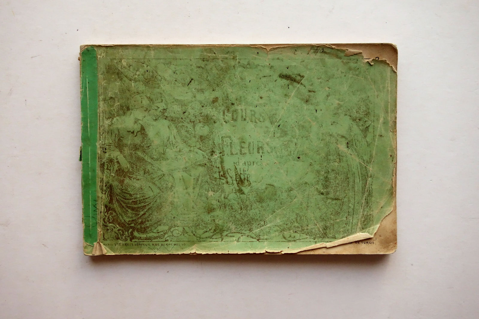 Cours de Fleur d'Apres J. Sette Turgis Paris Met‡ Ottocento …