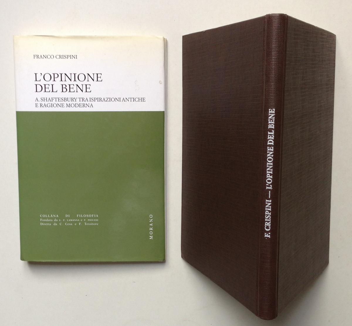 Crispini L'Opinione del Bene Shaftesbury Ispirazioni Antiche e Ragione Moderna
