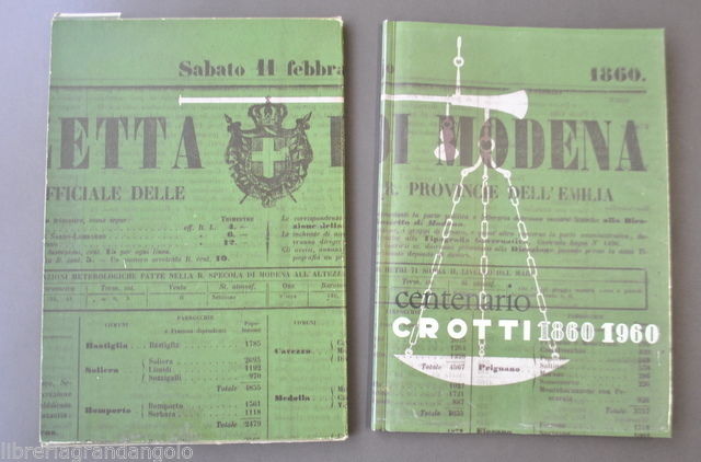 Crotti Centenario Campogalliano Modena 1860 1960 Bilancia