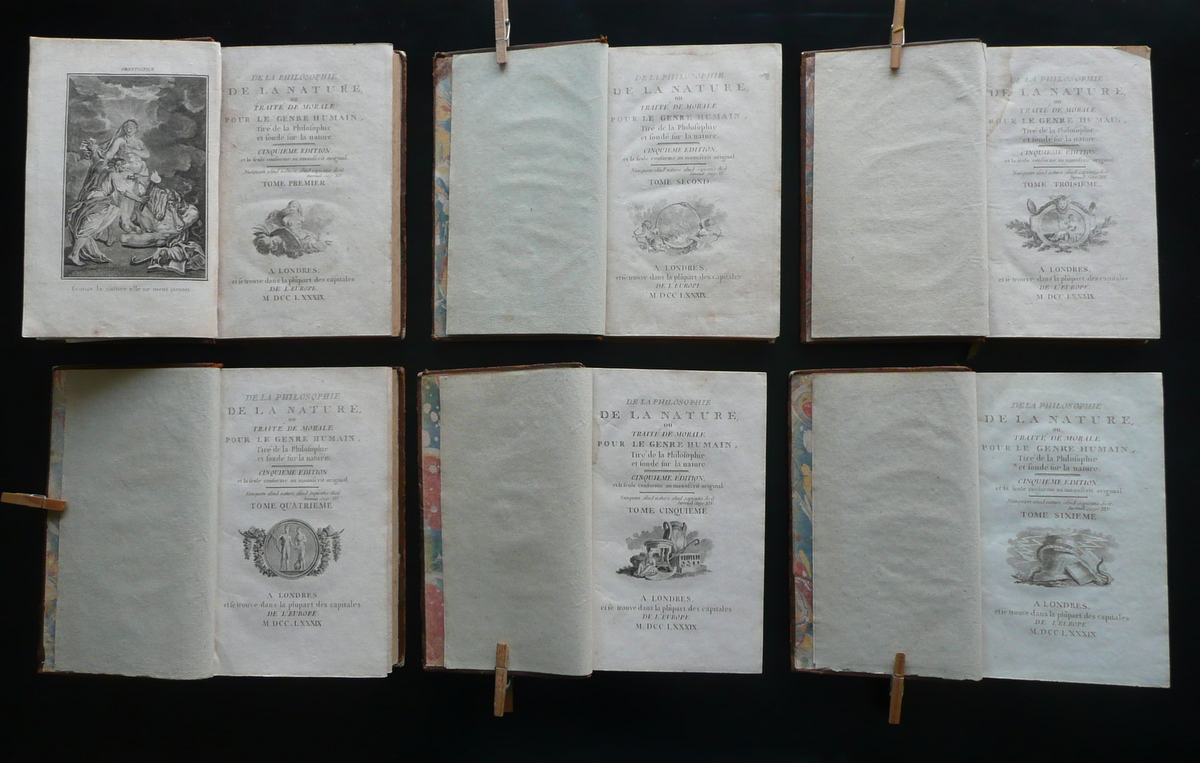 De la Philosophie de la Nature J. B. C. Delisle …