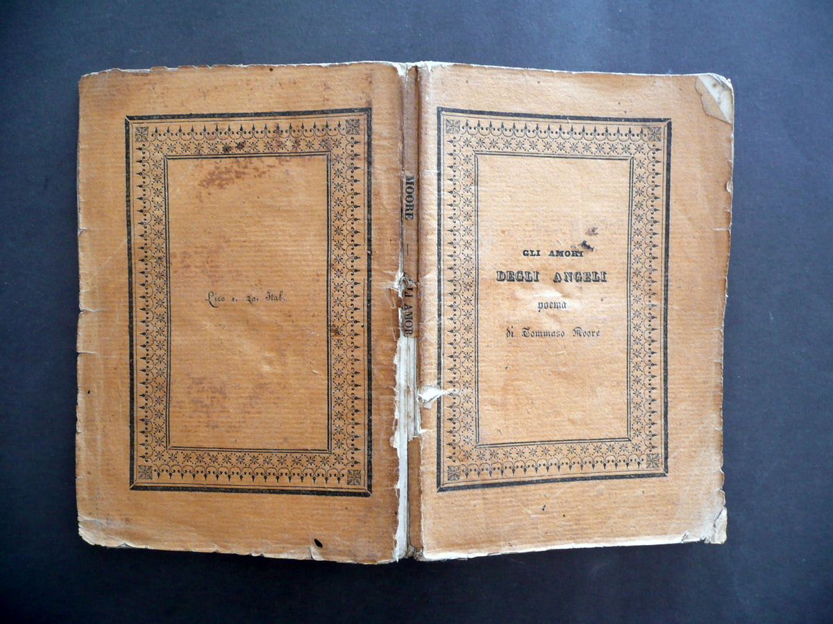 Degli Amori degli Angeli Poema di Thomas Moore Bertani Antonelli …