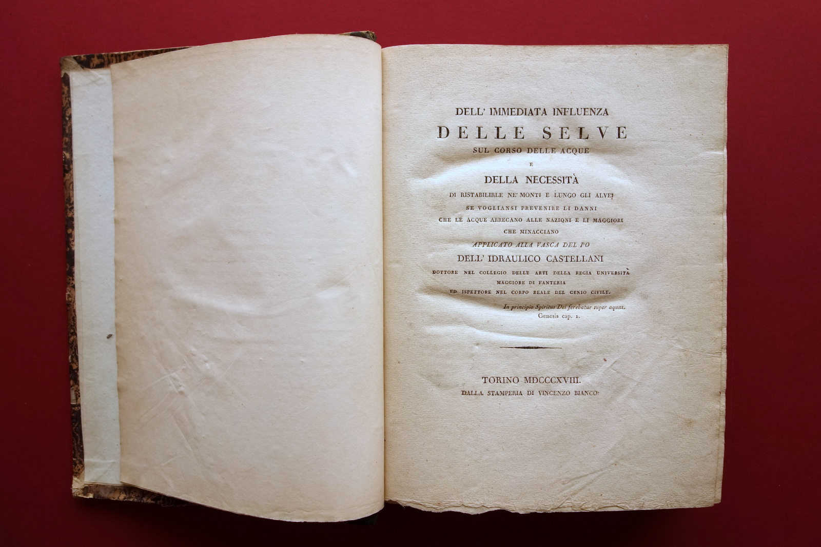 Dell'Immediata Influenza delle Selve sul Corso delle Acque Castellani 1818