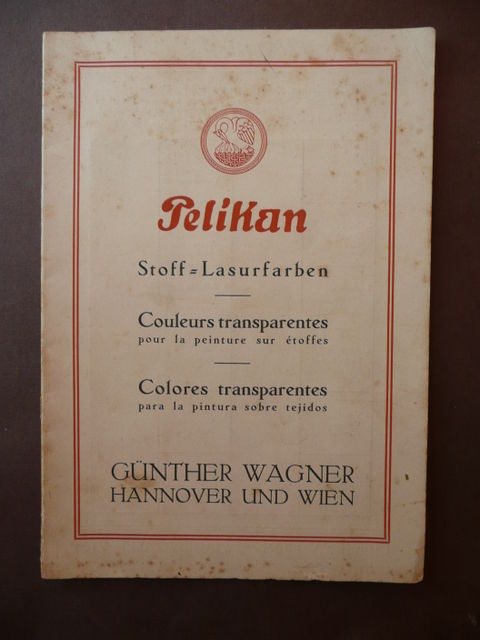 Depliants Industriali Pelikan Pittura su Stoffa Brossura con Filati e …