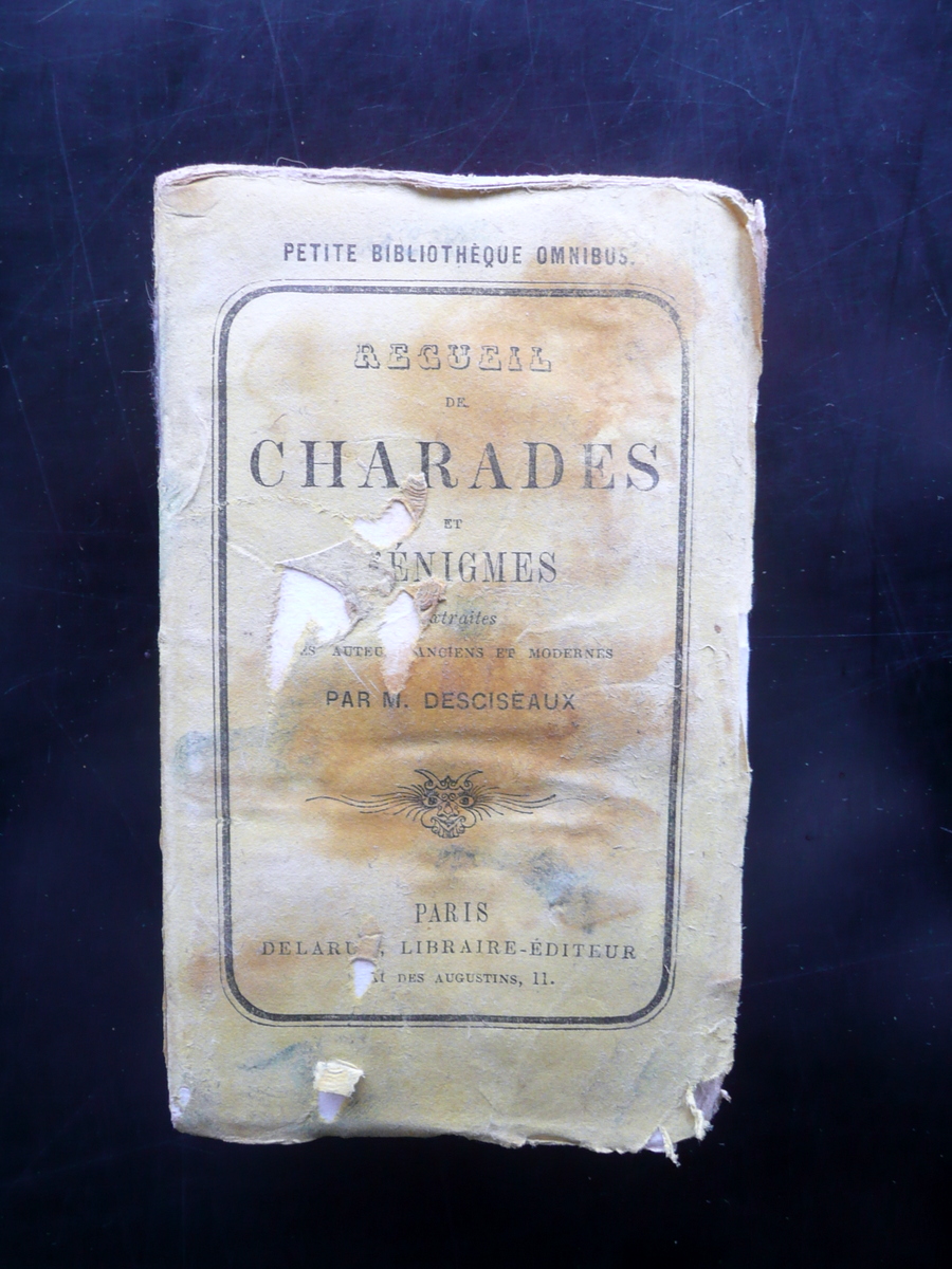 DESCISEAUX RECUEIL DE CALEMBOURS JEUX DE MOTS LAZZIS EQUIVOQUES QUOLIBETS …