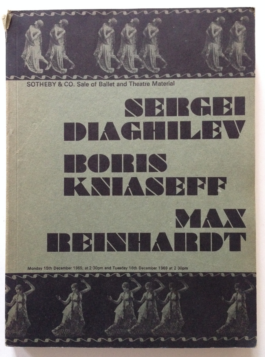 DIAGHILEV S., KNIASEFF B., REINHARDT M. CATALOGUE LONDRA SOTHEBY & …