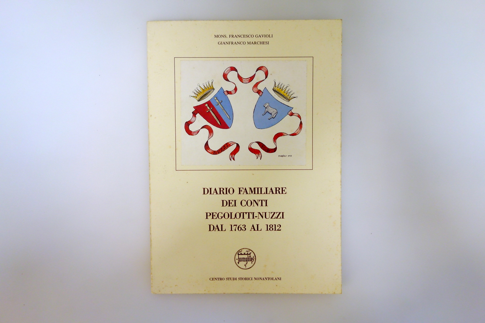 Diario Familiare dei Conti Pegolotti Nuzzi 1763-1812 Centro Studi Nonantolani