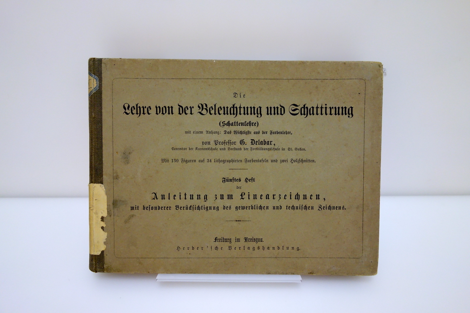 Die Lehre von der Beleuchtung und Schattirung Herder 1875 Geometria …