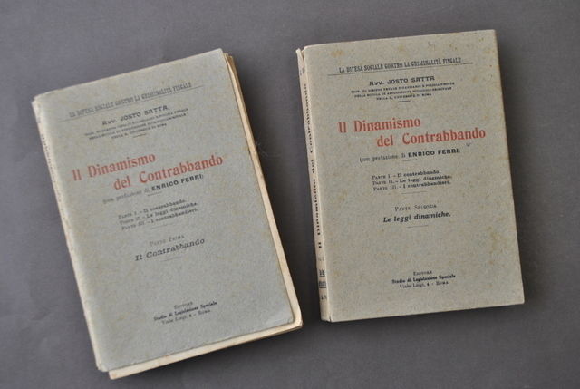 Diritto Penale Dinamismo Contrabbando Leggi Dinamiche Satta Roma 1924